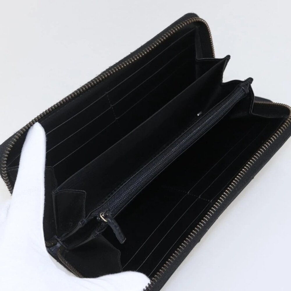 GUCCI GG Marmont Round Long Wallet Leather Black 443123 Auth am10264V - Picture 11 of 16